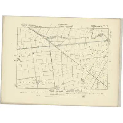 1886 Map of Lincolnshire CLIV.NW, 1887 Print