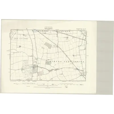 1887 Map of Lincolnshire CVI.SE, 1888 Print