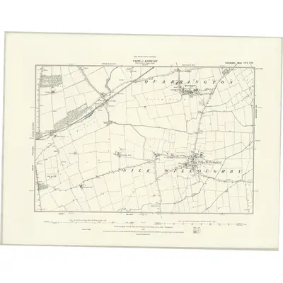 1887 Map of Lincolnshire CVI.SW, 1888 Print