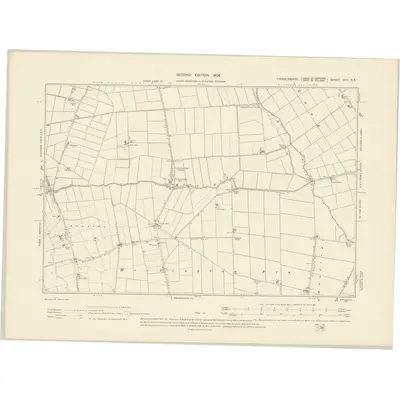 1903 Map of Lincolnshire CVII.NE, 1906 Print