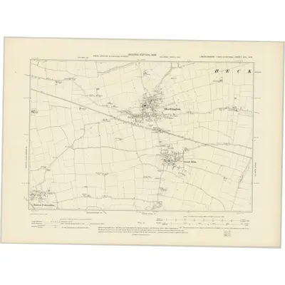 1903 Map of Lincolnshire CVII.SW, 1906 Print