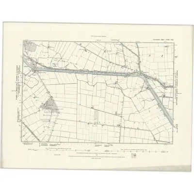 1887 Map of Lincolnshire CVIII.NE, 1888 Print