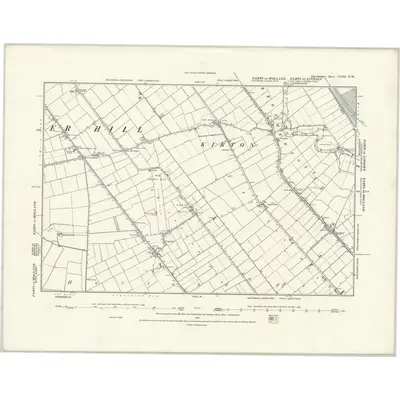 1887 Map of Lincolnshire CVIII.NW, 1888 Print