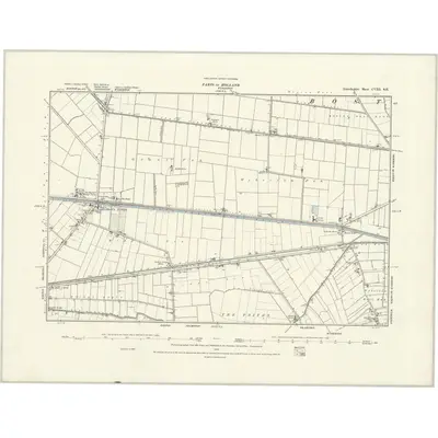 1887 Map of Lincolnshire CVIII.SE, 1888 Print