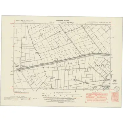1946 Map of Lincolnshire CVIII.SW, 1950 Print