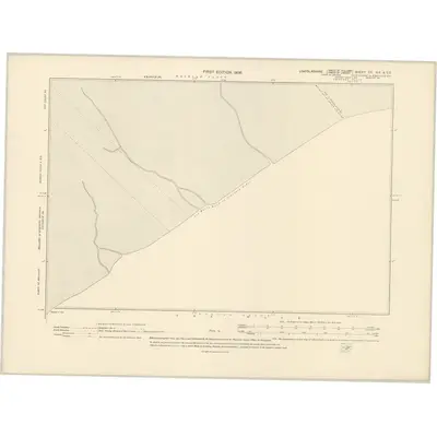 1904 Map of Lincolnshire CX.NE & CX.SE, 1906 Print
