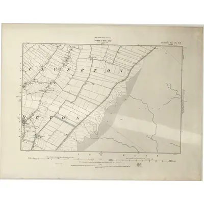 1887 Map of Lincolnshire CX.NW, 1888 Print