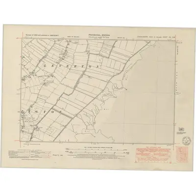 1946 Map of Lincolnshire CX.NW, 1951 Print