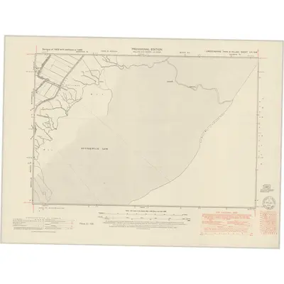 1946 Map of Lincolnshire CX.SW, 1951 Print