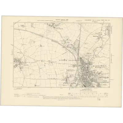 1903 Map of Lincolnshire CXIII.SE, 1905 Print