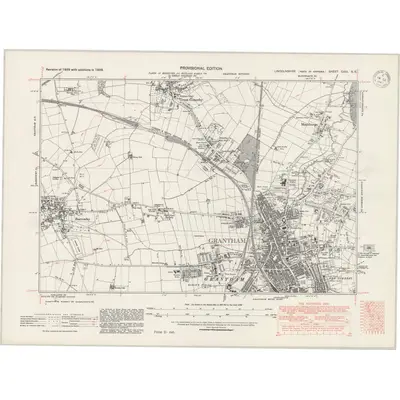 1938 Map of Lincolnshire CXIII.SE, 1947 Print