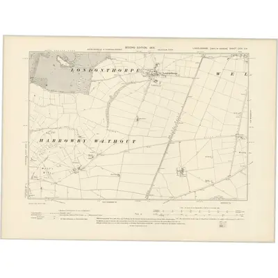 1903 Map of Lincolnshire CXIV.SW, 1905 Print