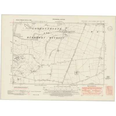 1938 Map of Lincolnshire CXIV.SW, 1948 Print
