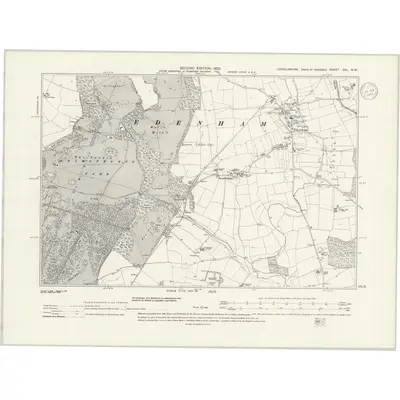 1903 Map of Lincolnshire CXL.NW, 1940 Print