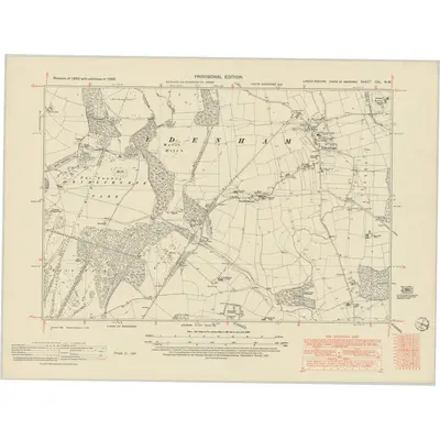 1950 Map of Lincolnshire CXL.NW, 1951 Print