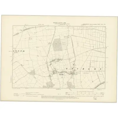 1903 Map of Lincolnshire CXL.SE, 1905 Print