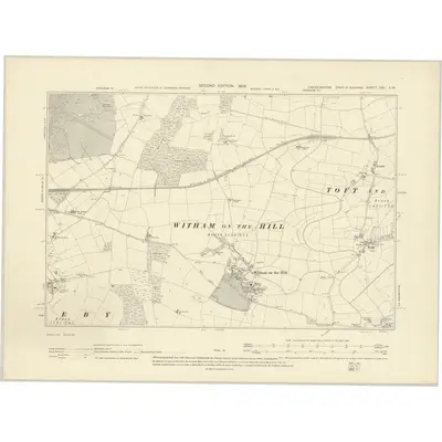 1903 Map of Lincolnshire CXL.SW, 1905 Print