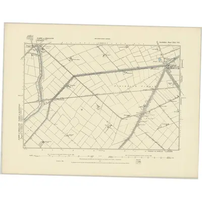 1886 Map of Lincolnshire CXLI.NE, 1887 Print