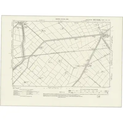 1903 Map of Lincolnshire CXLI.NE, 1931 Print