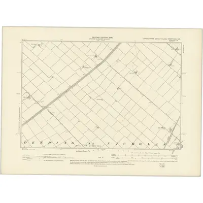 1903 Map of Lincolnshire CXLI.SE, 1906 Print