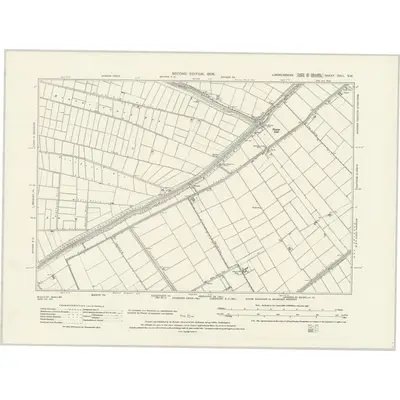 1903 Map of Lincolnshire CXLI.SW, 1931 Print