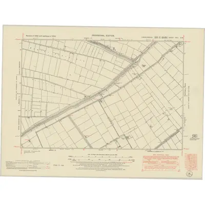 1950 Map of Lincolnshire CXLI.SW, 1951 Print