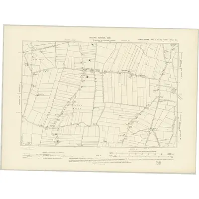 1903 Map of Lincolnshire CXLII.NE, 1906 Print
