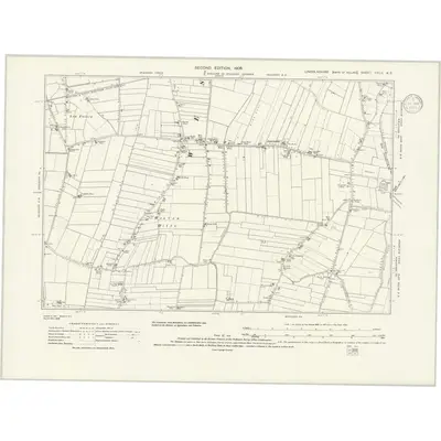 1903 Map of Lincolnshire CXLII.NE, 1936 Print