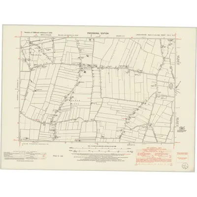 1950 Map of Lincolnshire CXLII.NE, 1952 Print