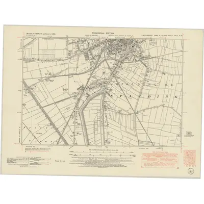1950 Map of Lincolnshire CXLII.NW, 1952 Print