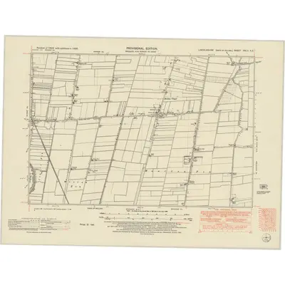 1950 Map of Lincolnshire CXLII.SE, 1951 Print