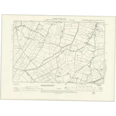 1903 Map of Lincolnshire CXLIII.NE, 1931 Print