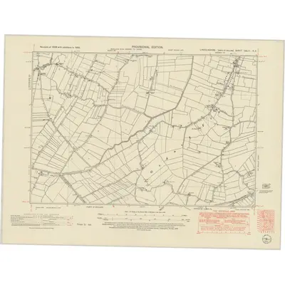 1950 Map of Lincolnshire CXLIII.NE, 1952 Print