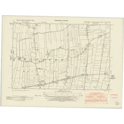 1950 Map of Lincolnshire CXLIII.NW, 1952 Print