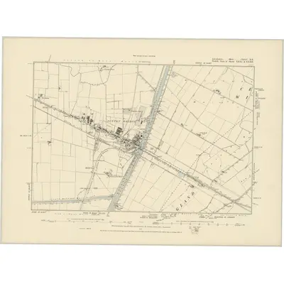 1886 Map of Lincolnshire CXLIV.NE, 1887 Print
