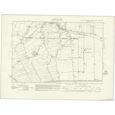 1929 Map of Lincolnshire CXLIV.NW, 1931 Print