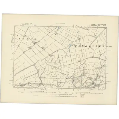 1886 Map of Lincolnshire CXLIVA.NW, 1887 Print