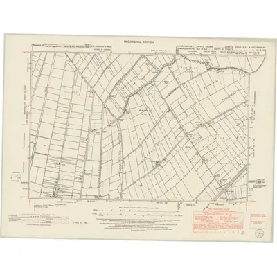 1950 Map of Lincolnshire CXLIX.NE & CXLIXA.NW, 1953 Print