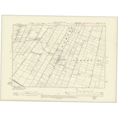 1900 Map of Lincolnshire CXLIX.SW, 1905 Print