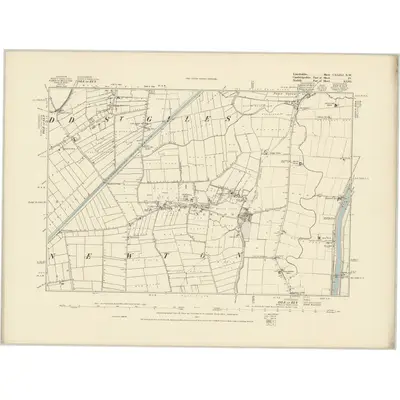 1886 Map of Lincolnshire CXLIXA.NW, 1887 Print