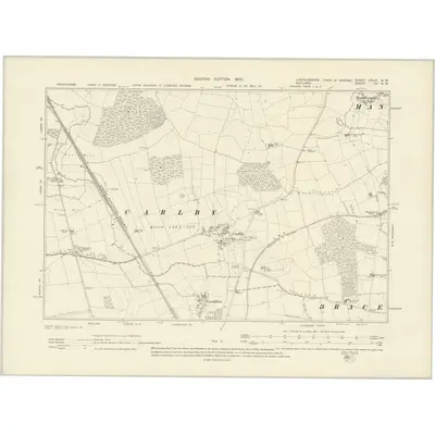 1903 Map of Lincolnshire CXLVI.NW, 1905 Print