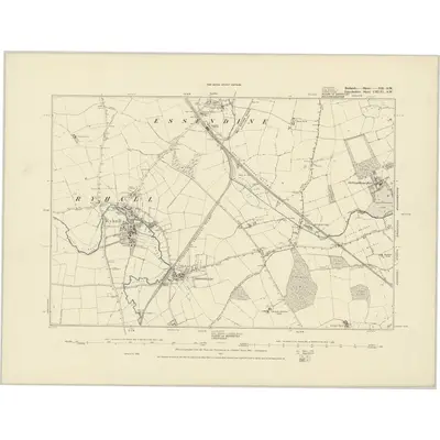 1885 Map of Lincolnshire CXLVI.SW, 1887 Print