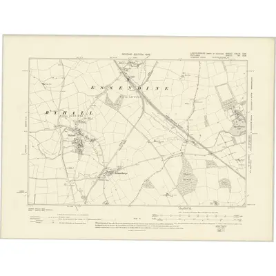 1903 Map of Lincolnshire CXLVI.SW, 1905 Print