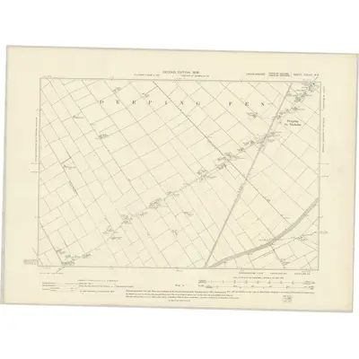1902 Map of Lincolnshire CXLVII.NE, 1906 Print