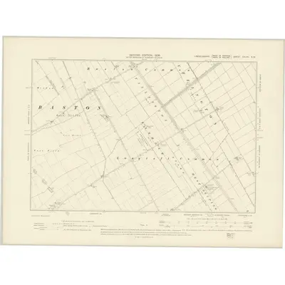 1902 Map of Lincolnshire CXLVII.NW, 1906 Print