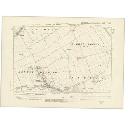 1902 Map of Lincolnshire CXLVII.SW, 1905 Print
