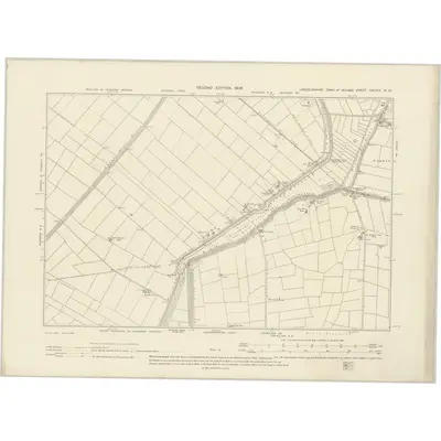 1902 Map of Lincolnshire CXLVIII.NW, 1906 Print
