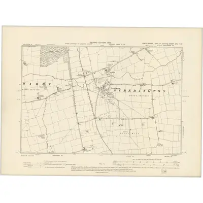 1903 Map of Lincolnshire CXV.NE, 1905 Print