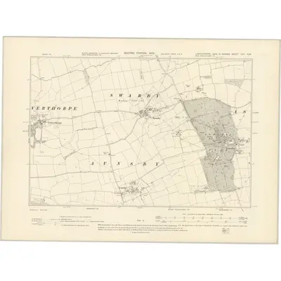 1903 Map of Lincolnshire CXV.NW, 1905 Print