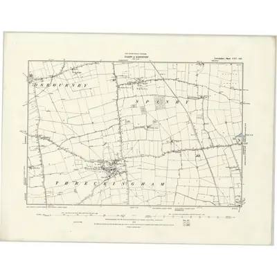 1887 Map of Lincolnshire CXV.SE, 1888 Print